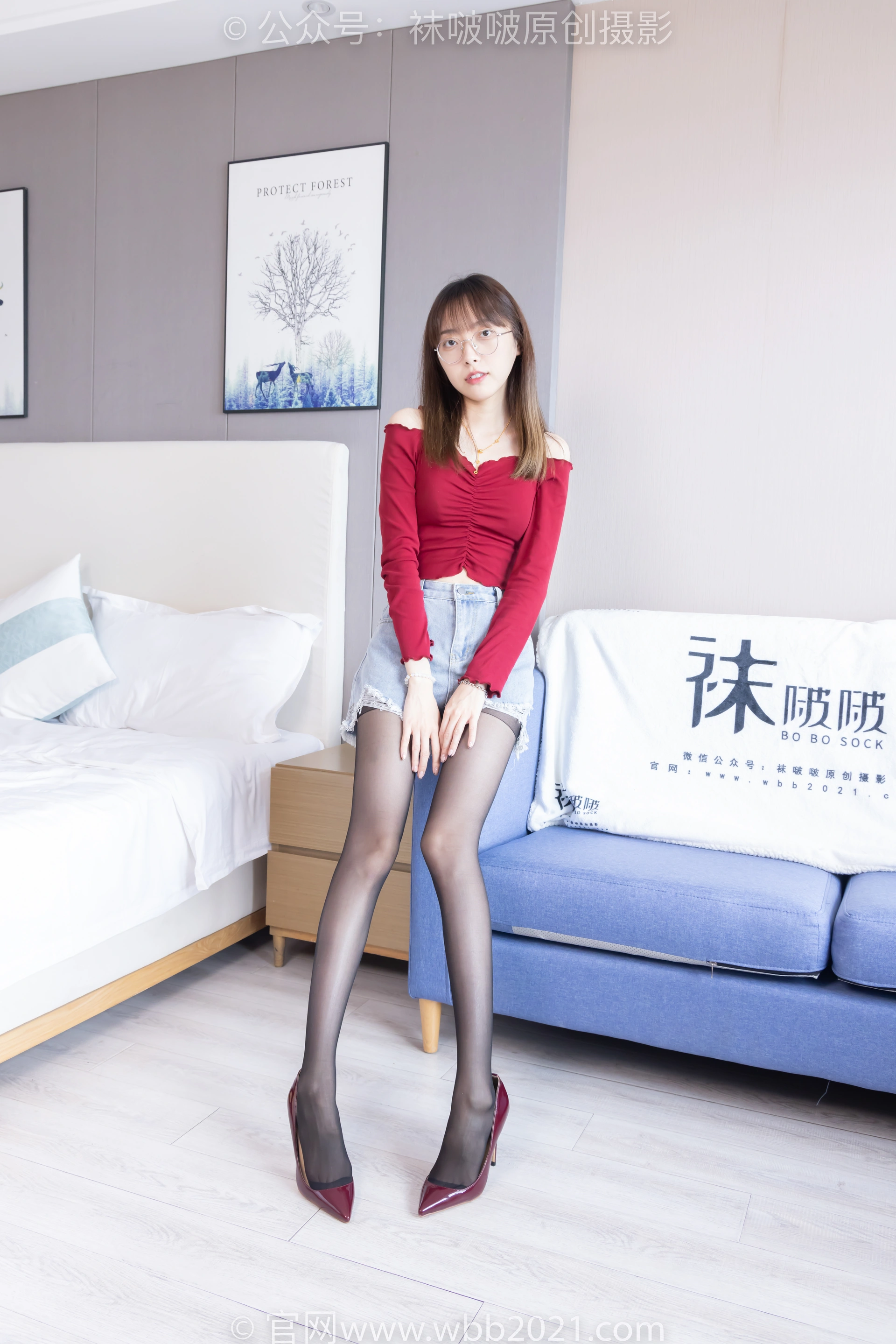 [BoBoSocks袜啵啵] NO.473 稚予-高跟鞋、黑丝（脚尖微加固款）、挑鞋（花絮版） 2